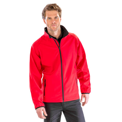 Men's Printable Soft Shell Jacket in Red