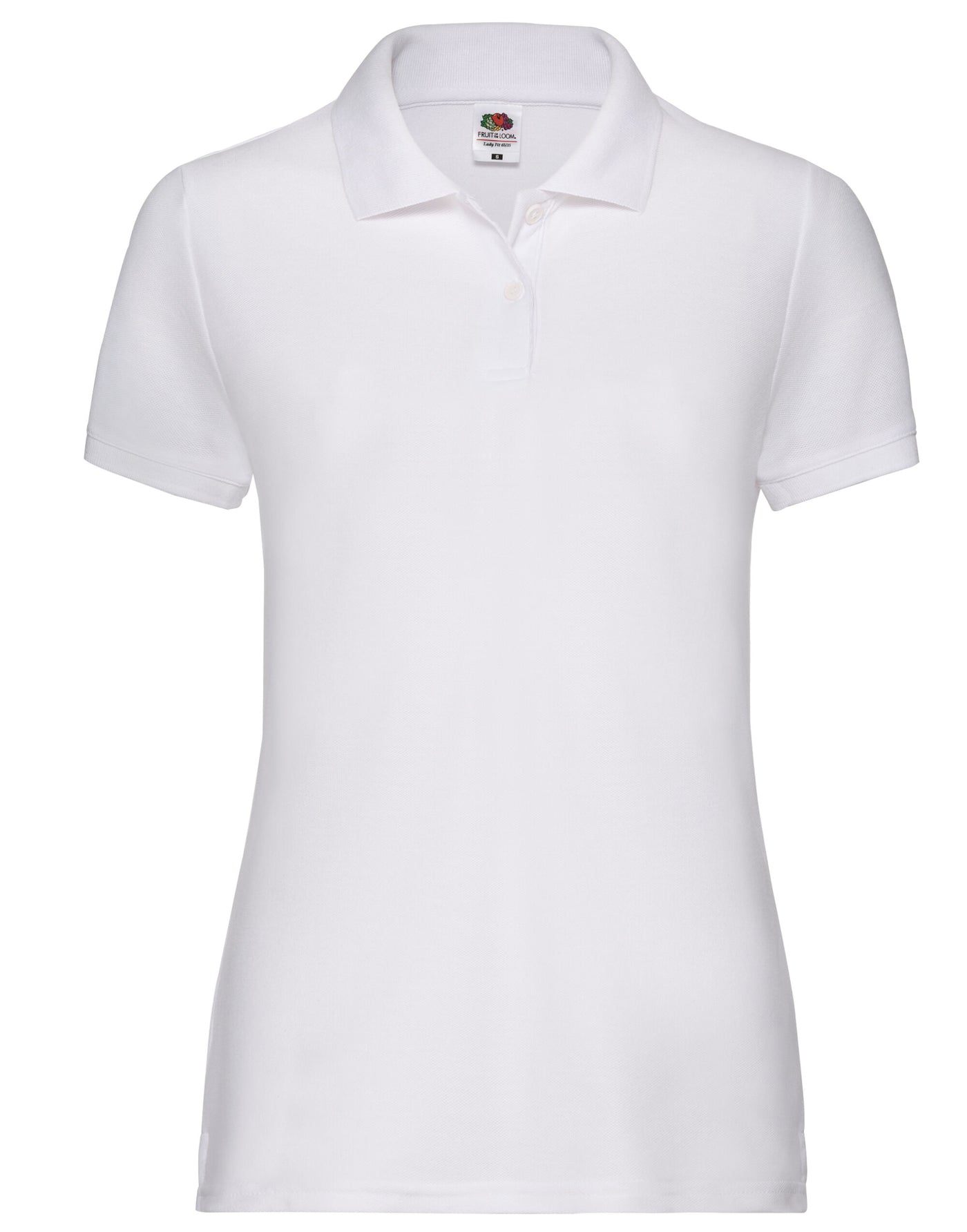 Ladies Fit Polo Shirt In White