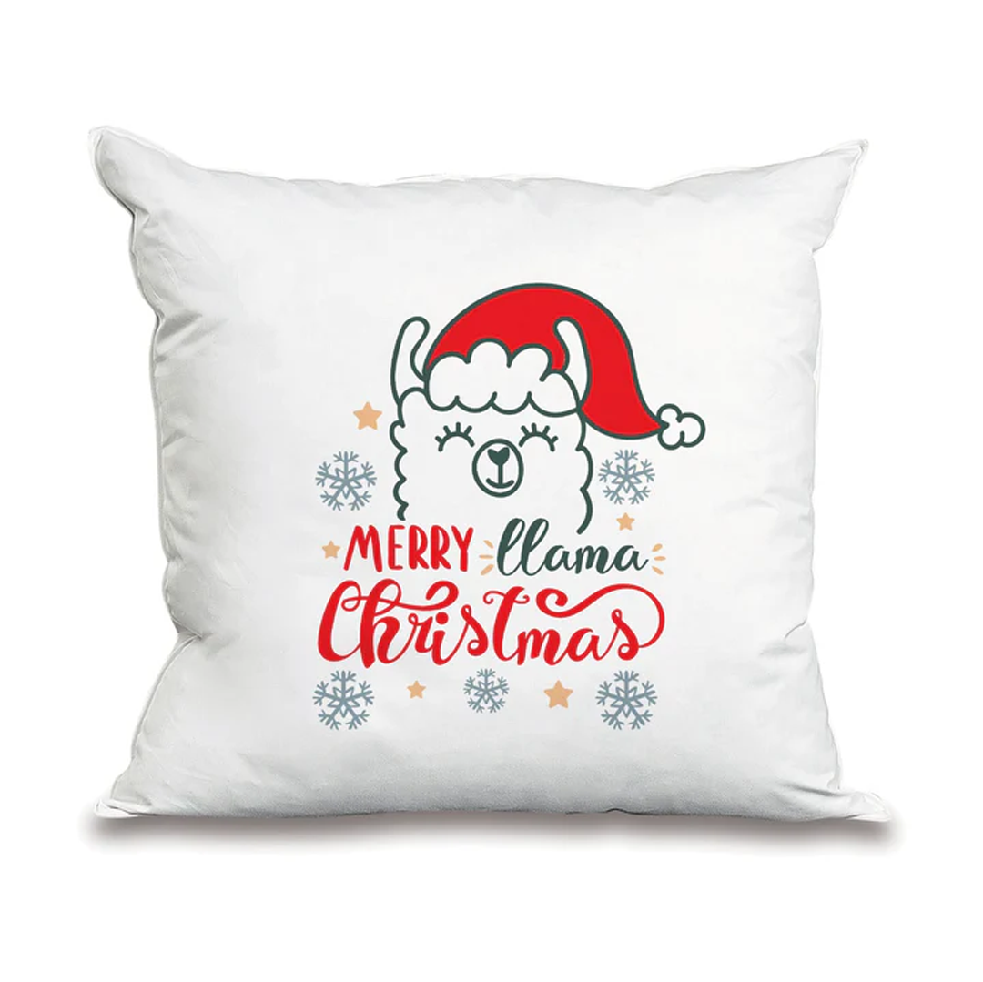 MERRY LLAMA CHRISTMAS CUSHION