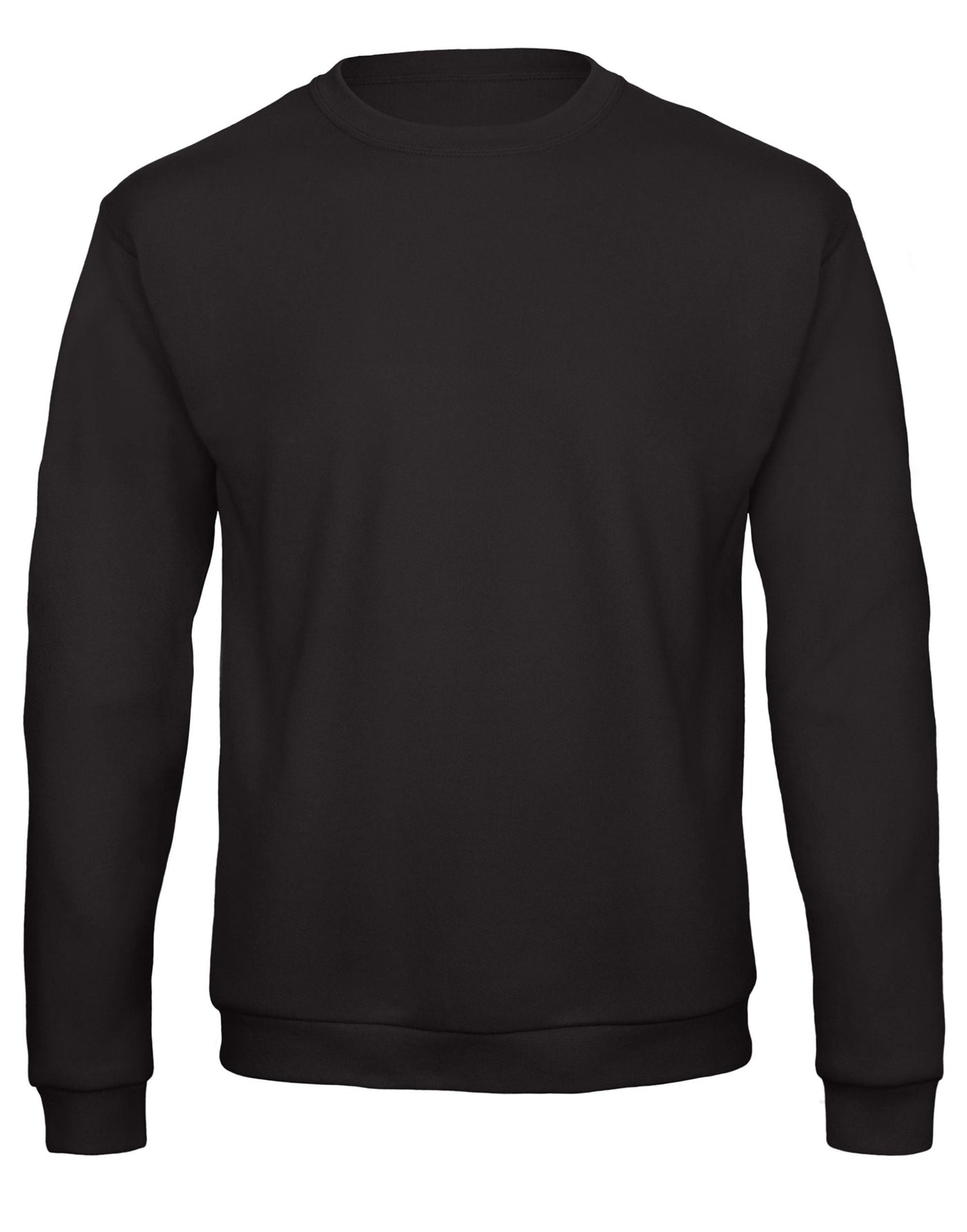 Personalise Unisex Adult Standard Fit Black Sweatshirt