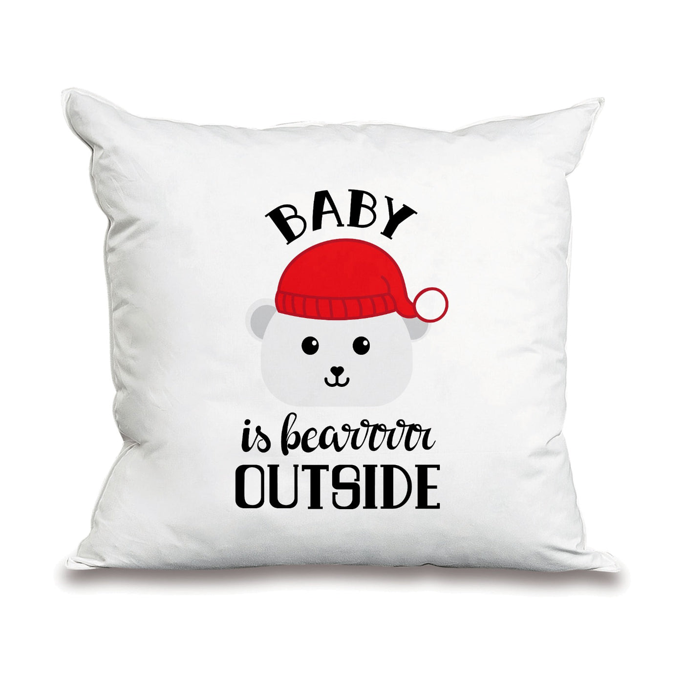 Baby Bear Christmas Cushion