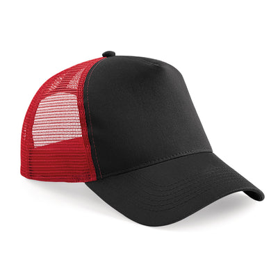 Black & Classic Red Snapback Cap