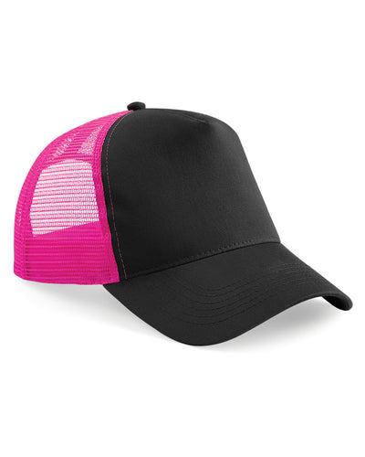 Black & Fuchsia Snapback Cap