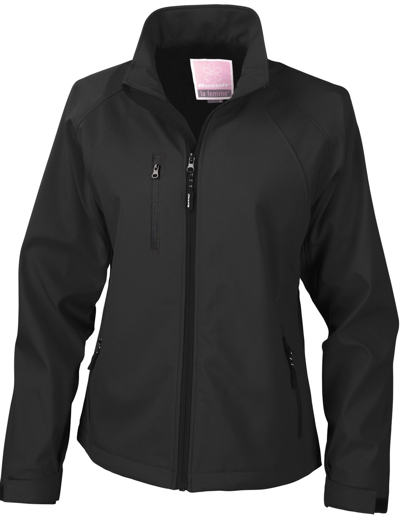 Ladies Soft Shell Jacket in Black