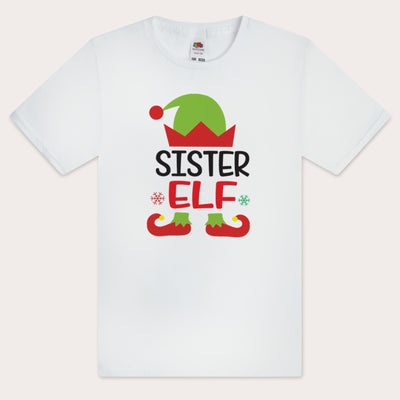 KID'S CHRISTMAS T-SHIRT - BROTHER / SISTER ELF