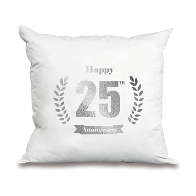 Happy 25th Anniversary Cushion