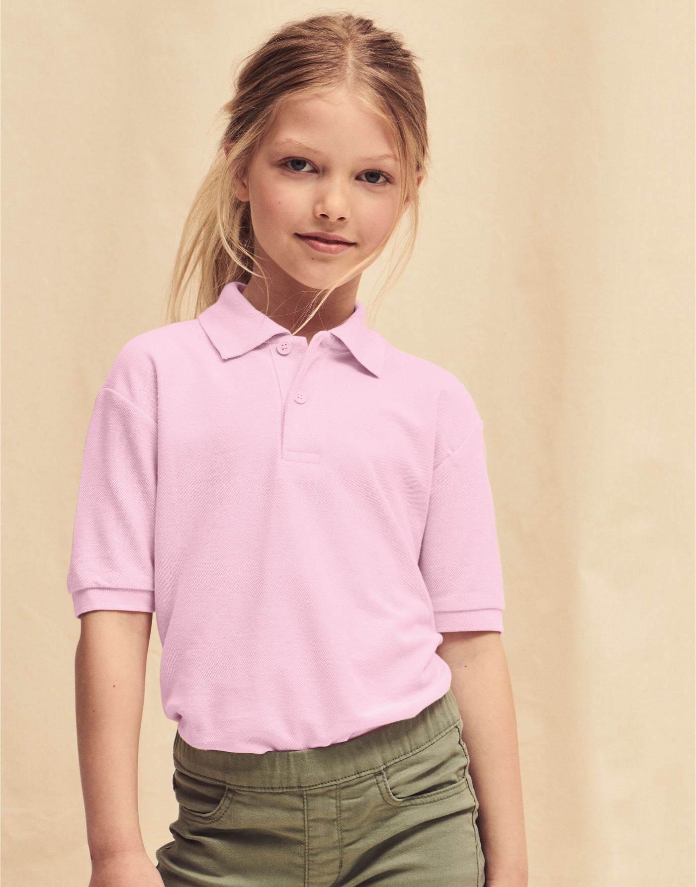 Kids Polo Shirt Model Image 