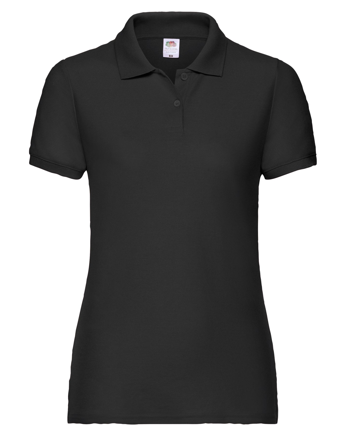 Ladies Fit Polo Shirt In Black