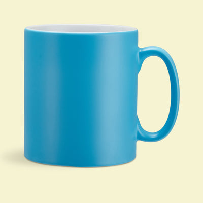 Light Blue Satin Coated Mug
