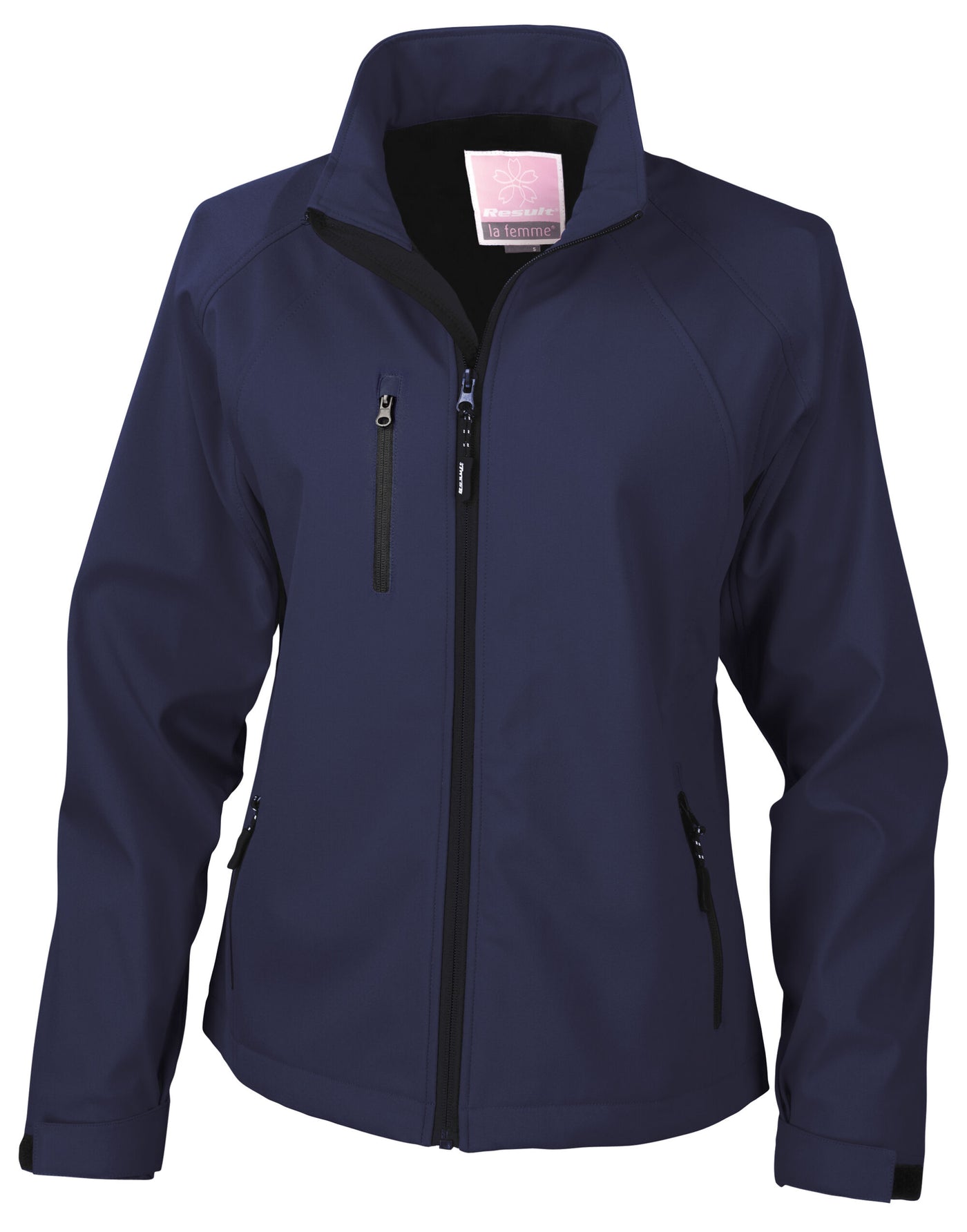 Ladies Soft Shell Jacket in Navy
