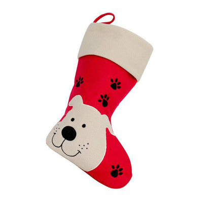 Red Dog Christmas Stocking Gift
