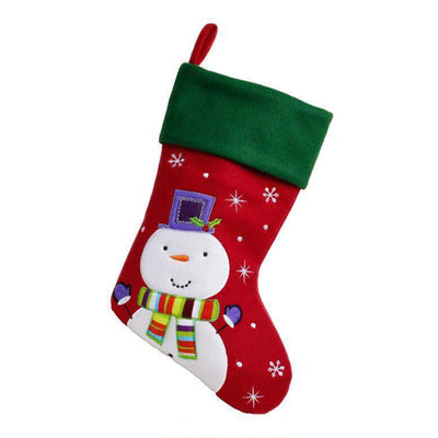 Red Snowman Christmas Stocking Gift