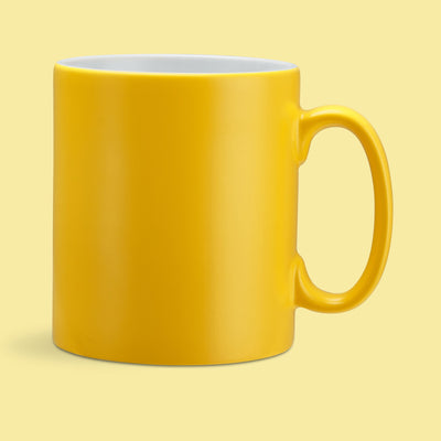 Yellow Satin Coated Mug